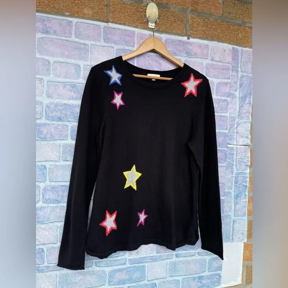 LISA TODD Stars Sweater cashmere blend large - Picture 3 of 7